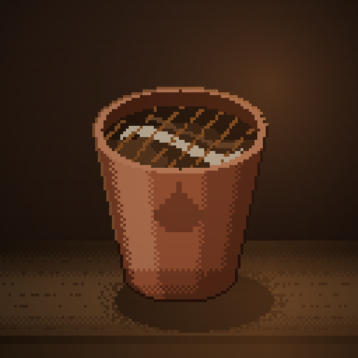 Ash Bridge — Drip in a terracotta paper