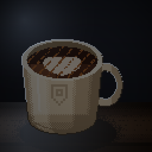 Back Room Interval — Mocha in a cream mug