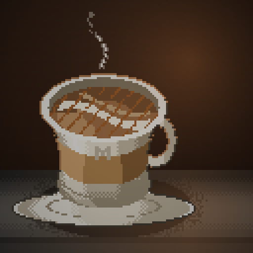 Linen Berth — Latte in a bone tulip