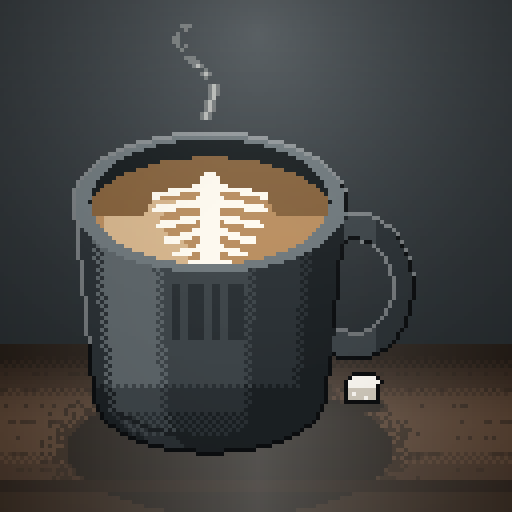 Paper Pause — Cappuccino in a charcoal mug