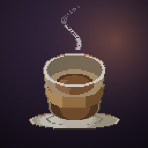 Amber Habit — Cortado in a bone cortado