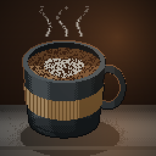 Window Errand — Latte in a charcoal mug