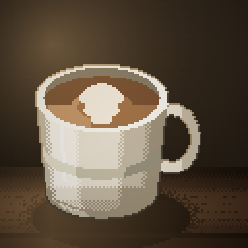 Night Sonnet — Latte in a bone mug
