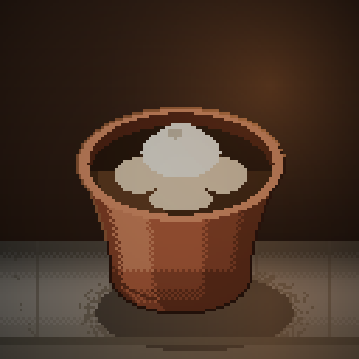 Evening Shift — Drip in a terracotta bowl