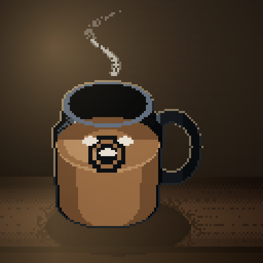 Brass Session — Latte in an obsidian mason
