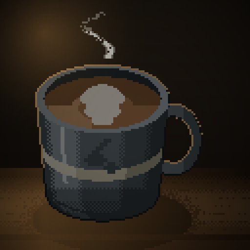 Iron Quarter — Latte in a slate mug
