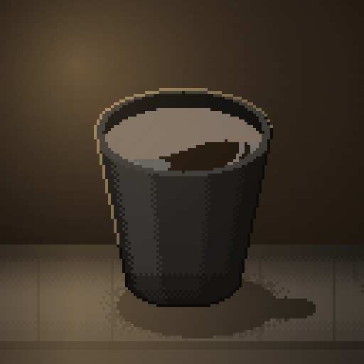 Low Signal — Espresso Tonic in a charcoal paper