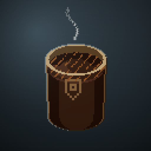 Dusk Current — Americano in a kraft tumbler