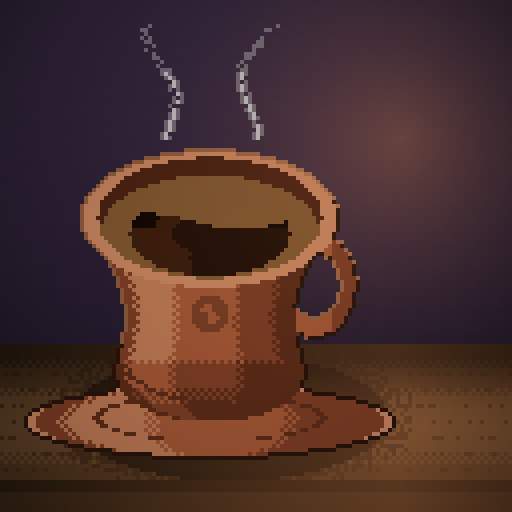 Flint Quarter — Espresso in a terracotta tulip
