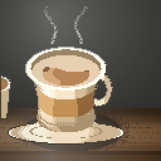 Dawn Errand — Flat White in a cream tulip