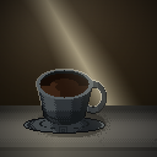 Grey Groove — Cold Brew in a charcoal demitasse