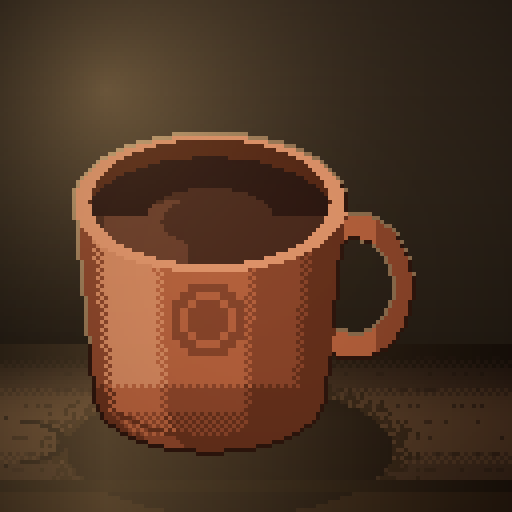 Brownstone Groove — Mocha in a terracotta mug