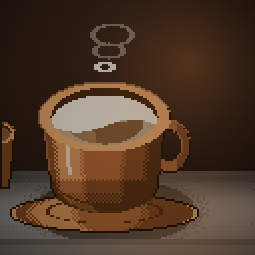 Idle Sonnet — Cortado in a copper diner