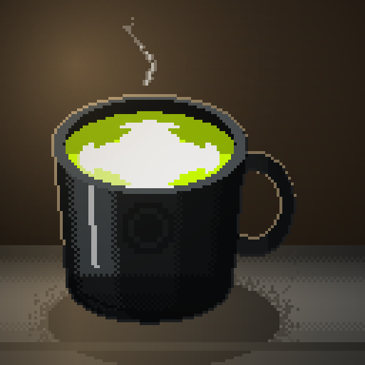 Morning Ledger — Neonbrew in an ink mug