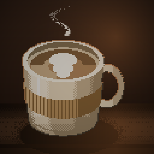 Idle Shift — Cappuccino in a cream mug