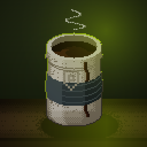Dusk Bloom — Espresso in a speckle thermos