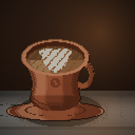 Ash Interval — Latte in a terracotta tulip