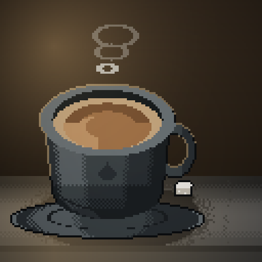 Back Room Bell — Latte in a charcoal diner