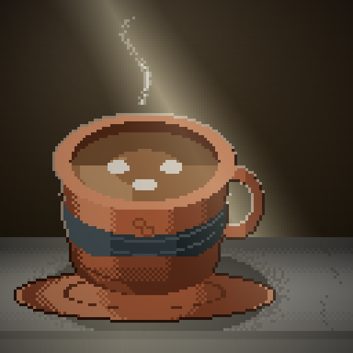 Dusk Chorus — Latte in a terracotta diner
