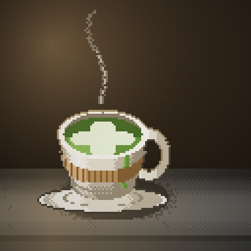 Rain Bridge — Matcha in a bone demitasse