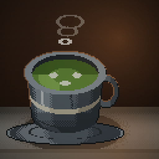 Iron Groove — Matcha in a slate diner
