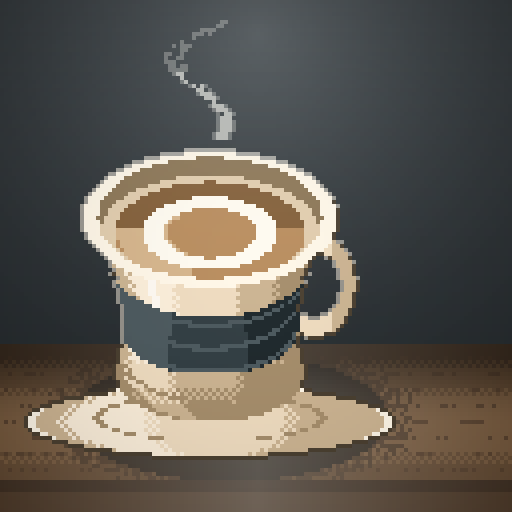 Copper Lantern — Cappuccino in a cream tulip