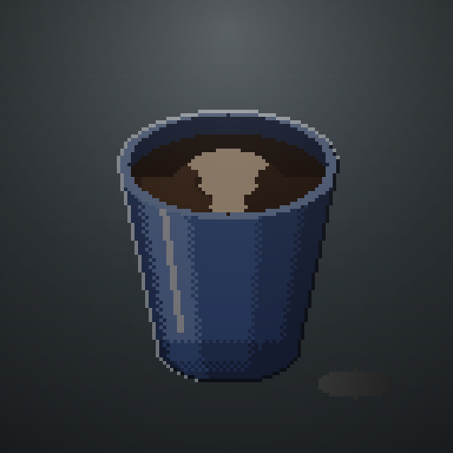 Frost Measure — Cold Brew in a cobalt paper