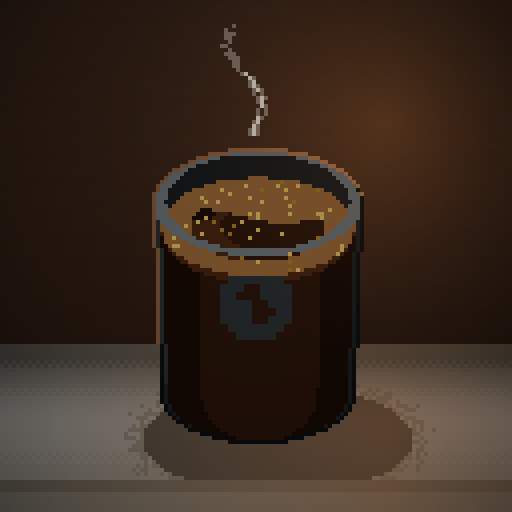 Half Light Quarter — Espresso in a charcoal tumbler