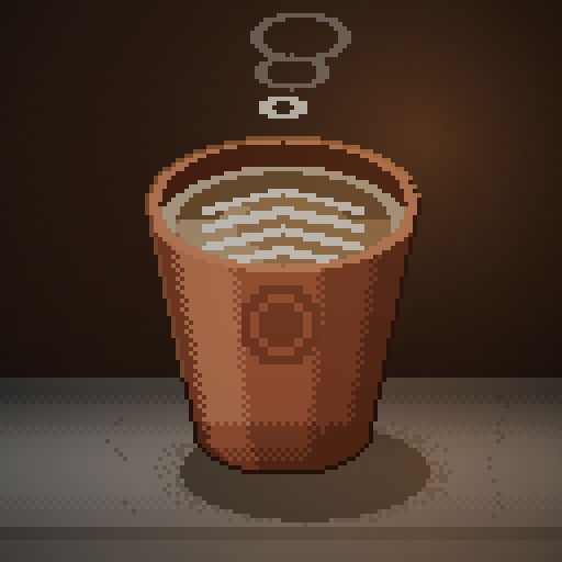 Hazel Measure — Cappuccino in a terracotta paper