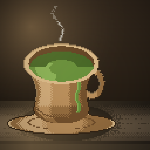 Low Matinee — Matcha in a kraft tulip
