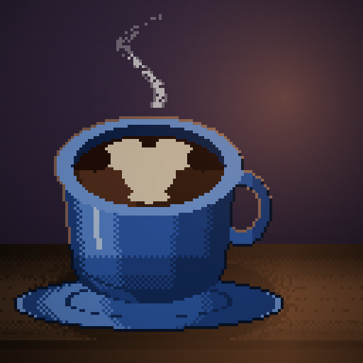 Midnight Sonnet — Americano in a cobalt diner