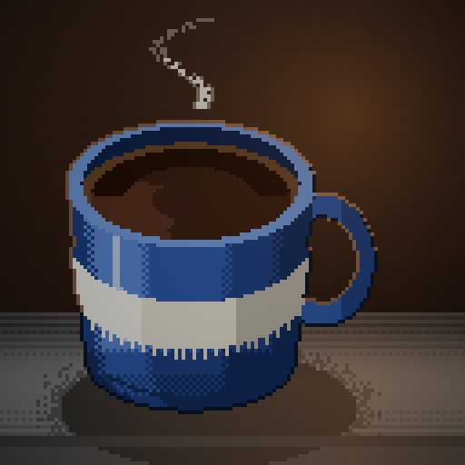 Frost Draft — Americano in a cobalt mug