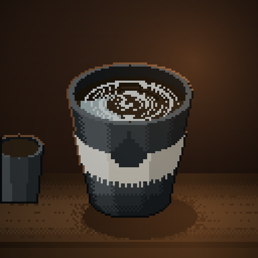 Rain Interval — Espresso Tonic in a charcoal paper