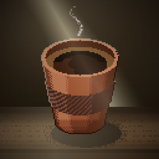 Evening Tide — Espresso in a terracotta paper