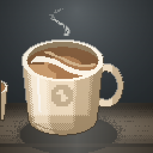 Night Habit — Latte in a cream mug