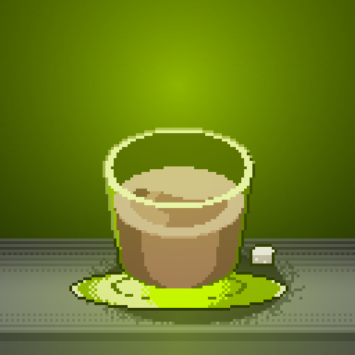 Rain Groove — Oat Latte in a limewire cortado