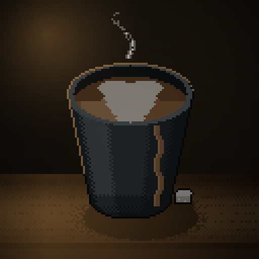 Copper Sonnet — Latte in a charcoal paper