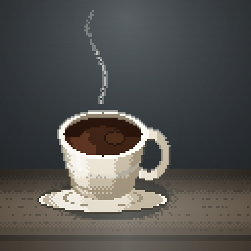 Cinder Session — Americano in a bone demitasse