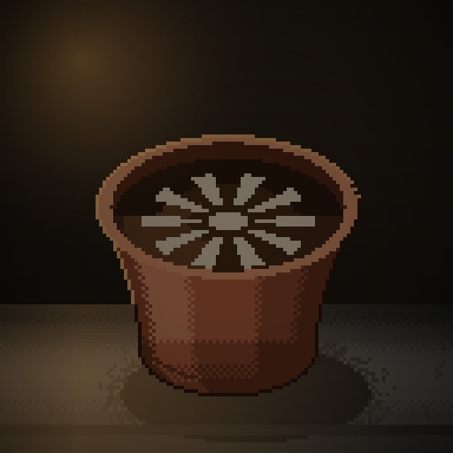 Paper Bloom — Drip in a terracotta bowl