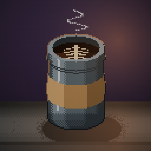 Closing Quarter — Espresso in a slate thermos