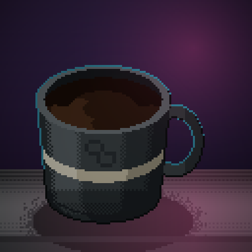 Window Shift — Cold Brew in a charcoal mug