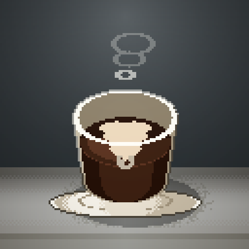Cinder Sonnet — Americano in a bone cortado