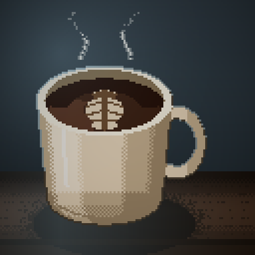 Dusk Rounds — Americano in a cream mug