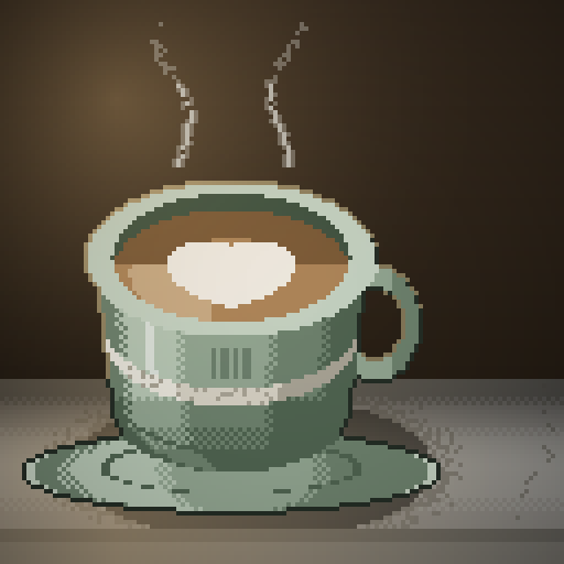 Frost Habit — Cappuccino in a sage diner