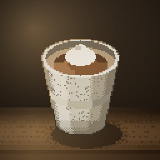 Cinder Drift — Cortado in a speckle paper