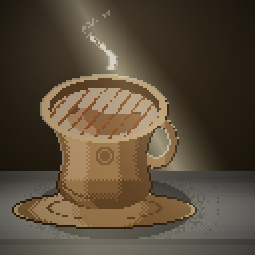 Cellar Lantern — Flat White in a kraft tulip