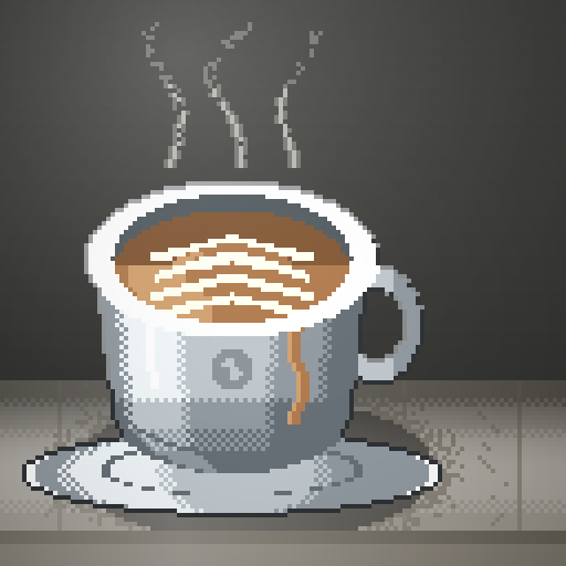 Linen Frequency — Latte in a steel diner