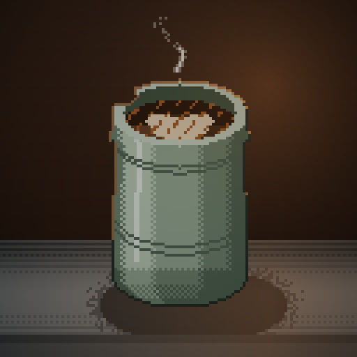 Amber Errand — Drip in a sage thermos
