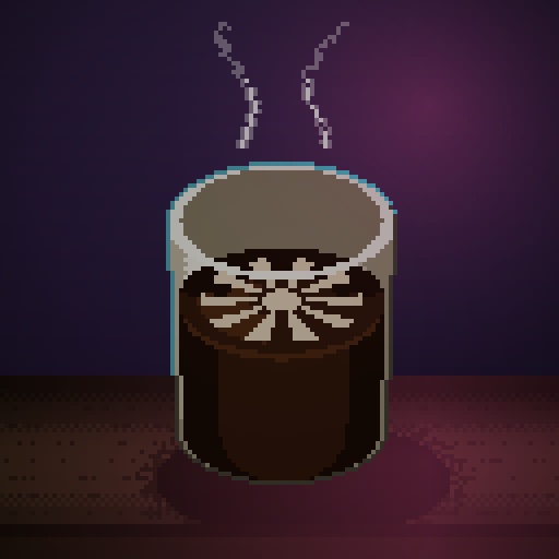 First Draft — Red Eye in a bone tumbler