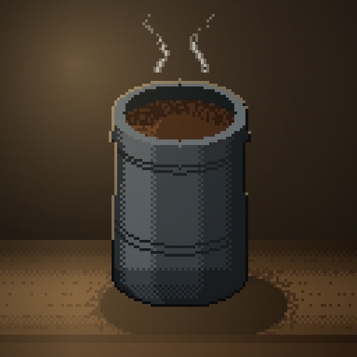 First Watch — Drip in a charcoal thermos